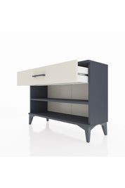 Arges Şifonyer Tek Raflı Tek Çekmeceli 88x30x64 Antrasit-Aytaşı