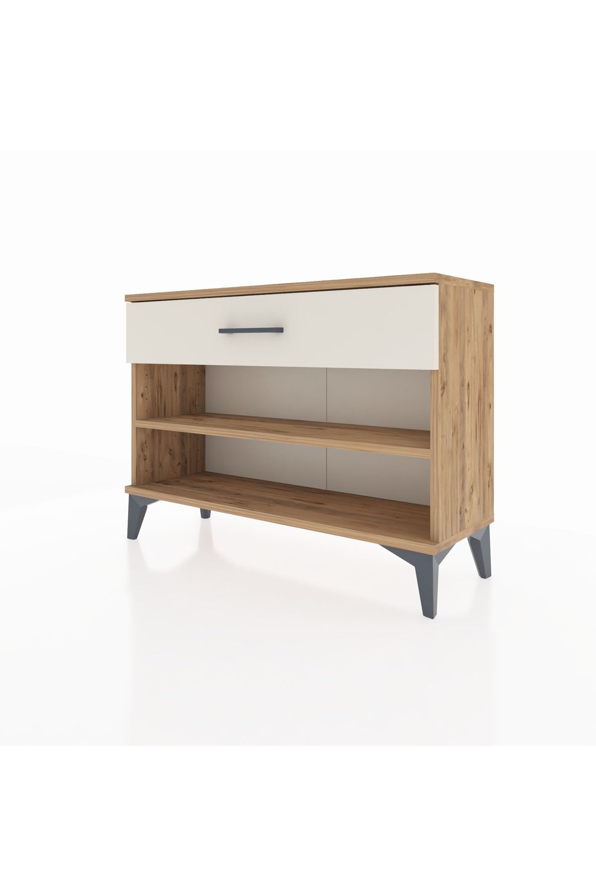 Arges Şifonyer Tek Raflı Tek Çekmeceli 88x30x64 Çam-Aytaşı