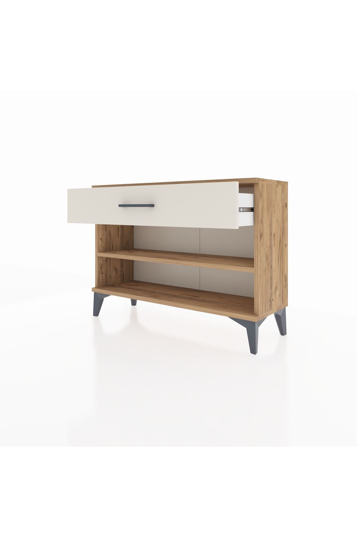 Arges Şifonyer Tek Raflı Tek Çekmeceli 88x30x64 Çam-Aytaşı