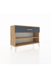 Arges Şifonyer Tek Raflı Tek Çekmeceli 88x30x64 Çam-Antrasit