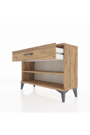 Arges Şifonyer Tek Raflı Tek Çekmeceli 88x30x64 Çam-Çam