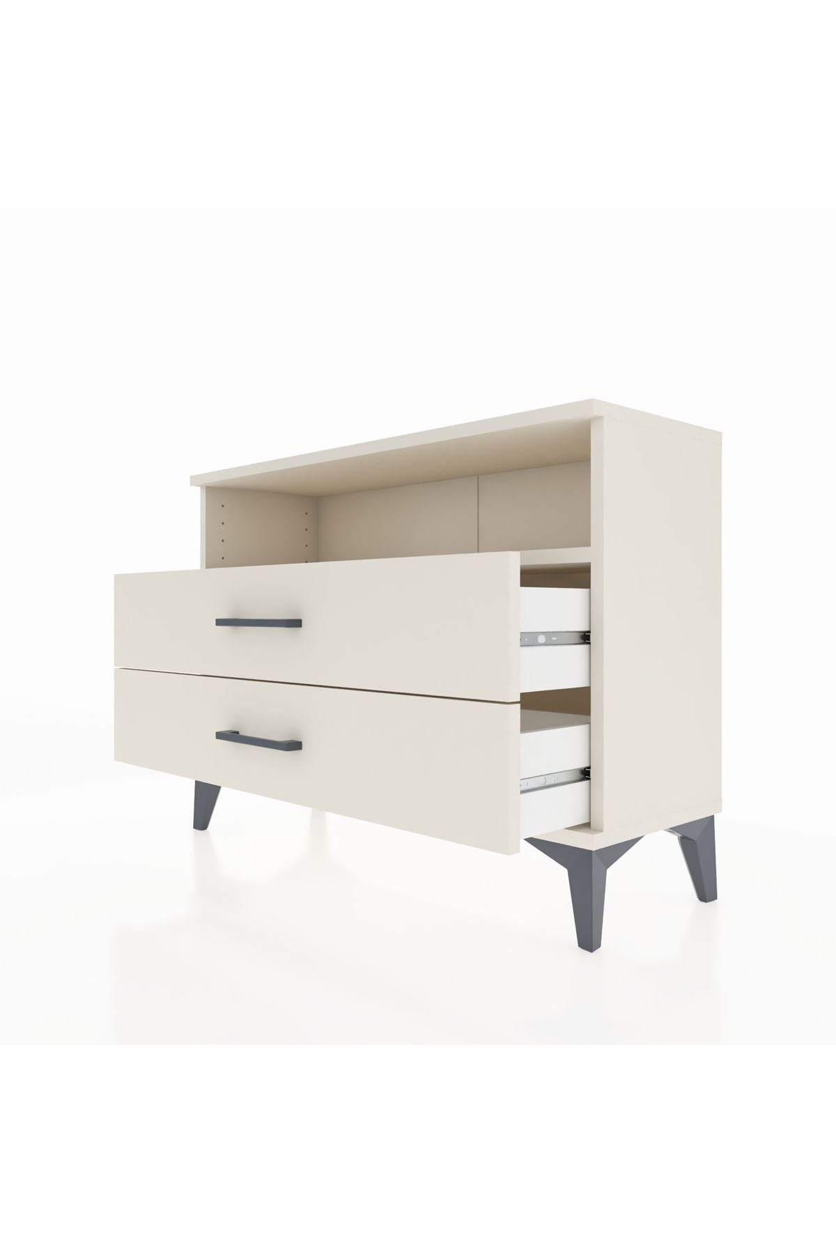 Arges Şifonyer Tek Raflı 2 Çekmeceli 88x30x64 Aytaşı-Aytaşı