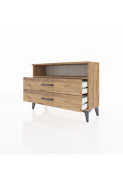 Arges Şifonyer Tek Raflı 2 Çekmeceli 88x30x64 Çam-Çam