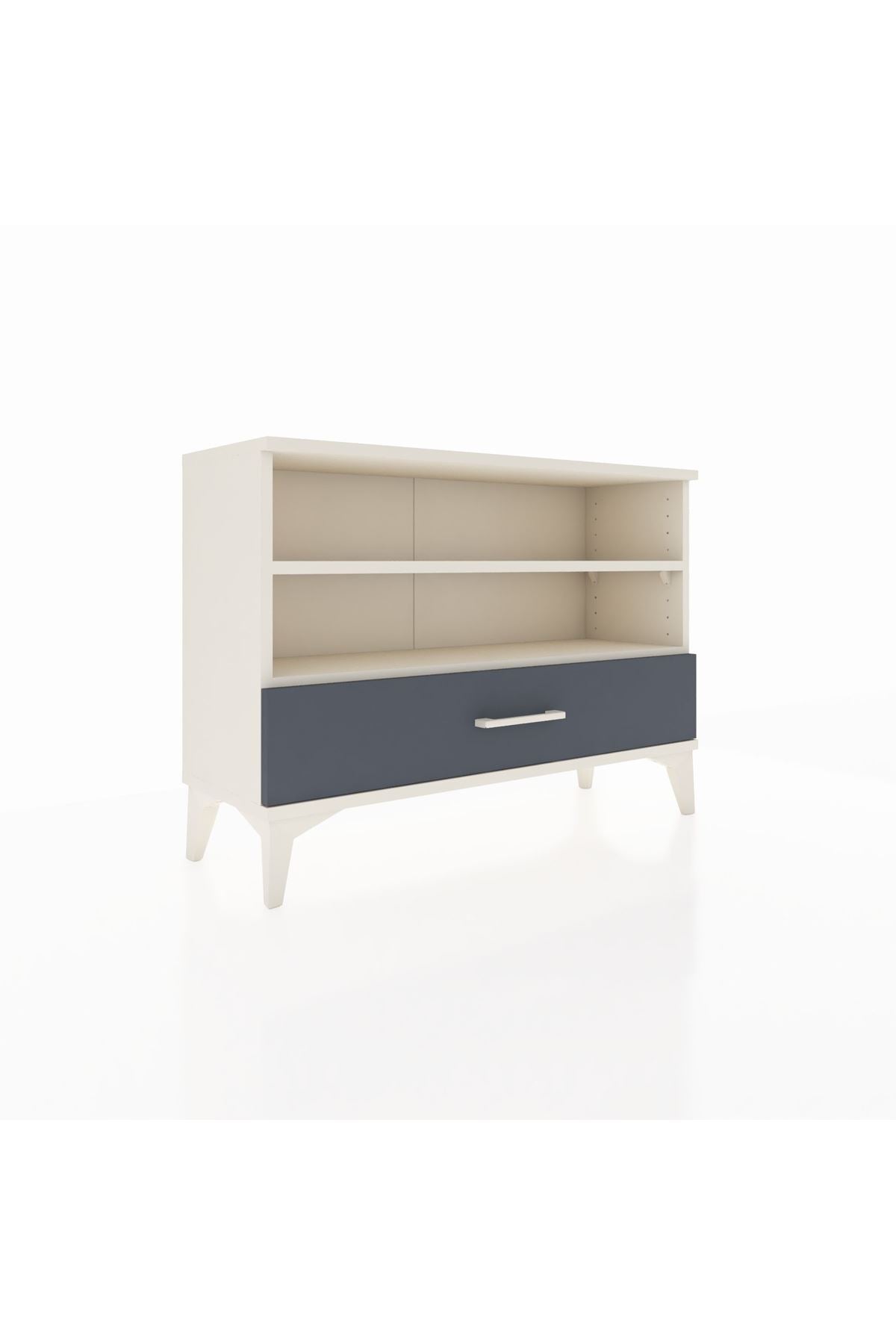 Arges Şifonyer 2 Raflı Tek Çekmeceli 88x30x64 Aytaşı-Antrasit