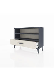 Arges Şifonyer 2 Raflı Tek Çekmeceli 88x30x64 Antrasit-Aytaşı