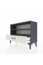 Arges Şifonyer 2 Raflı Tek Çekmeceli 88x30x64 Antrasit-Aytaşı