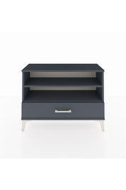 Arges Şifonyer 2 Raflı Tek Çekmeceli 88x30x64 Antrasit-Antrasit