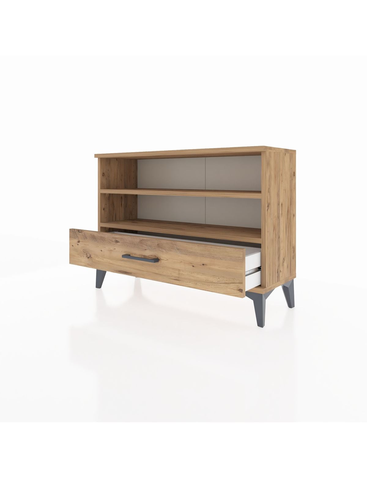 Arges Şifonyer 2 Raflı Tek Çekmeceli 88x30x64 - S02M006V9A