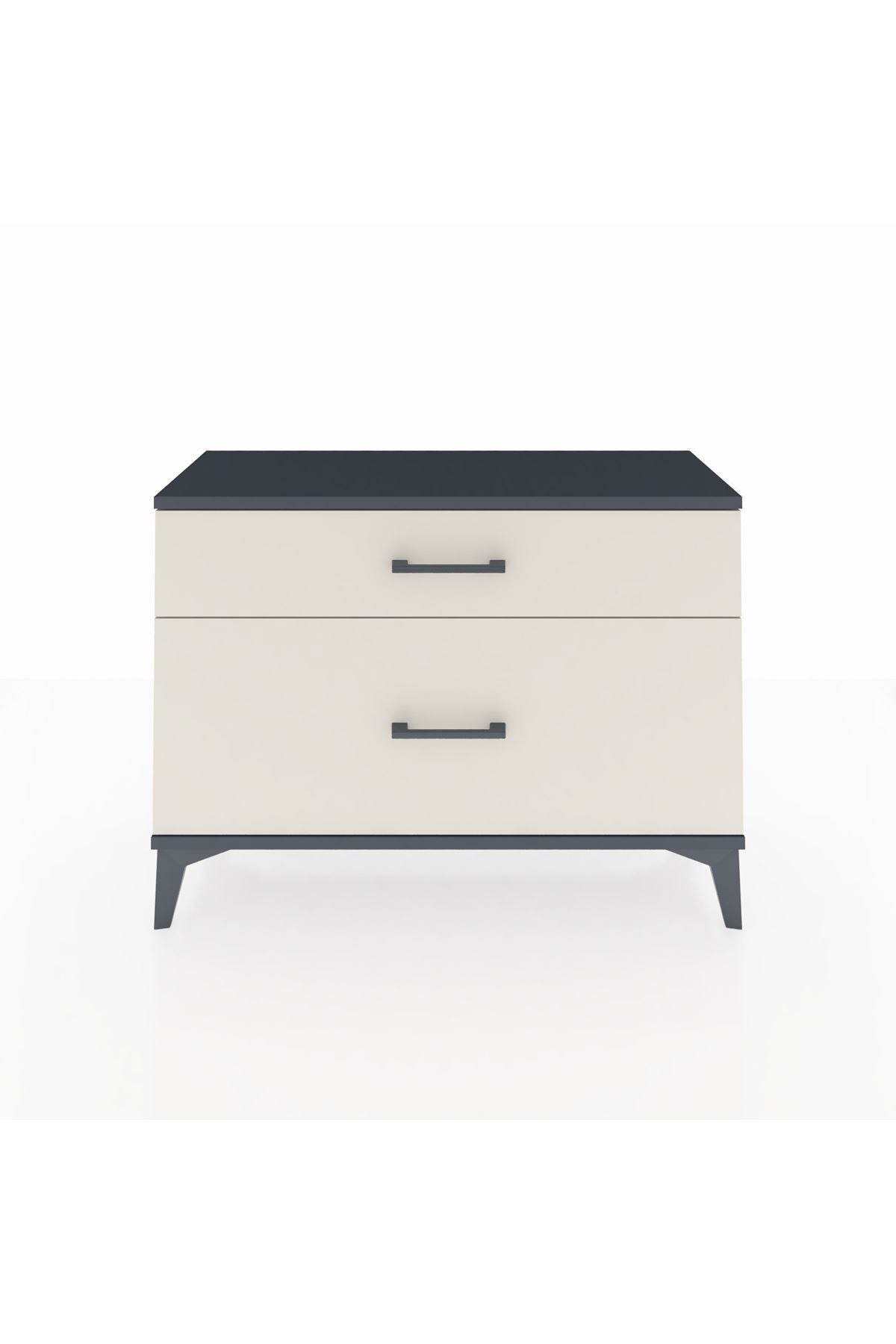 Arges Şifonyer 2 Çekmeceli 88x30x64 Antrasit-Aytaşı