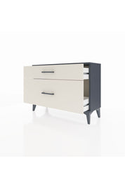 Arges Şifonyer 2 Çekmeceli 88x30x64 Antrasit-Aytaşı