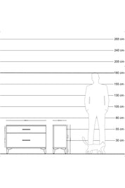 Arges Şifonyer 2 Çekmeceli 88x30x64 Antrasit-Antrasit
