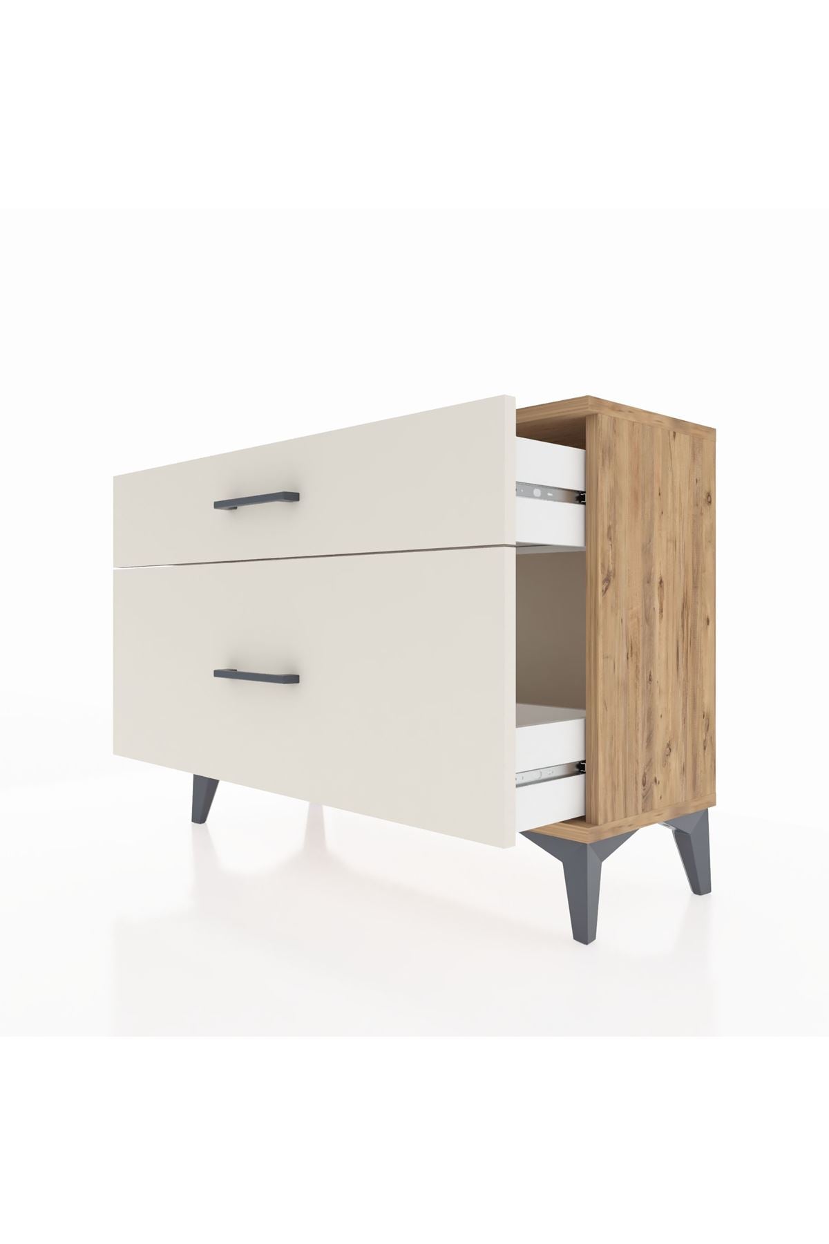 Arges Şifonyer 2 Çekmeceli 88x30x64 Çam-Aytaşı