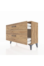 Arges Şifonyer 2 Çekmeceli 88x30x64 Çam-Çam