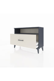 Arges Şifonyer Tek Raflı Tek Çekmeceli 88x30x64 Antrasit-Aytaşı