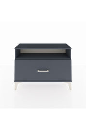 Arges Şifonyer Tek Raflı Tek Çekmeceli 88x30x64 Antrasit-Antrasit