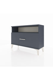 Arges Şifonyer Tek Raflı Tek Çekmeceli 88x30x64 Antrasit-Antrasit