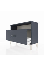 Arges Şifonyer Tek Raflı Tek Çekmeceli 88x30x64 Antrasit-Antrasit