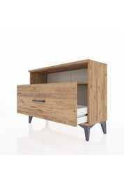 Arges Şifonyer Tek Raflı Tek Çekmeceli 88x30x64 Çam-Çam