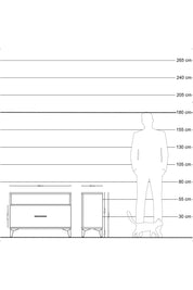Arges Şifonyer Tek Raflı Tek Çekmeceli 88x30x64 Çam-Çam