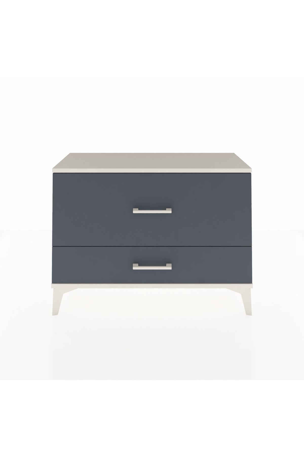 Arges Şifonyer 2 Çekmeceli 88x30x64 Aytaşı-Antrasit