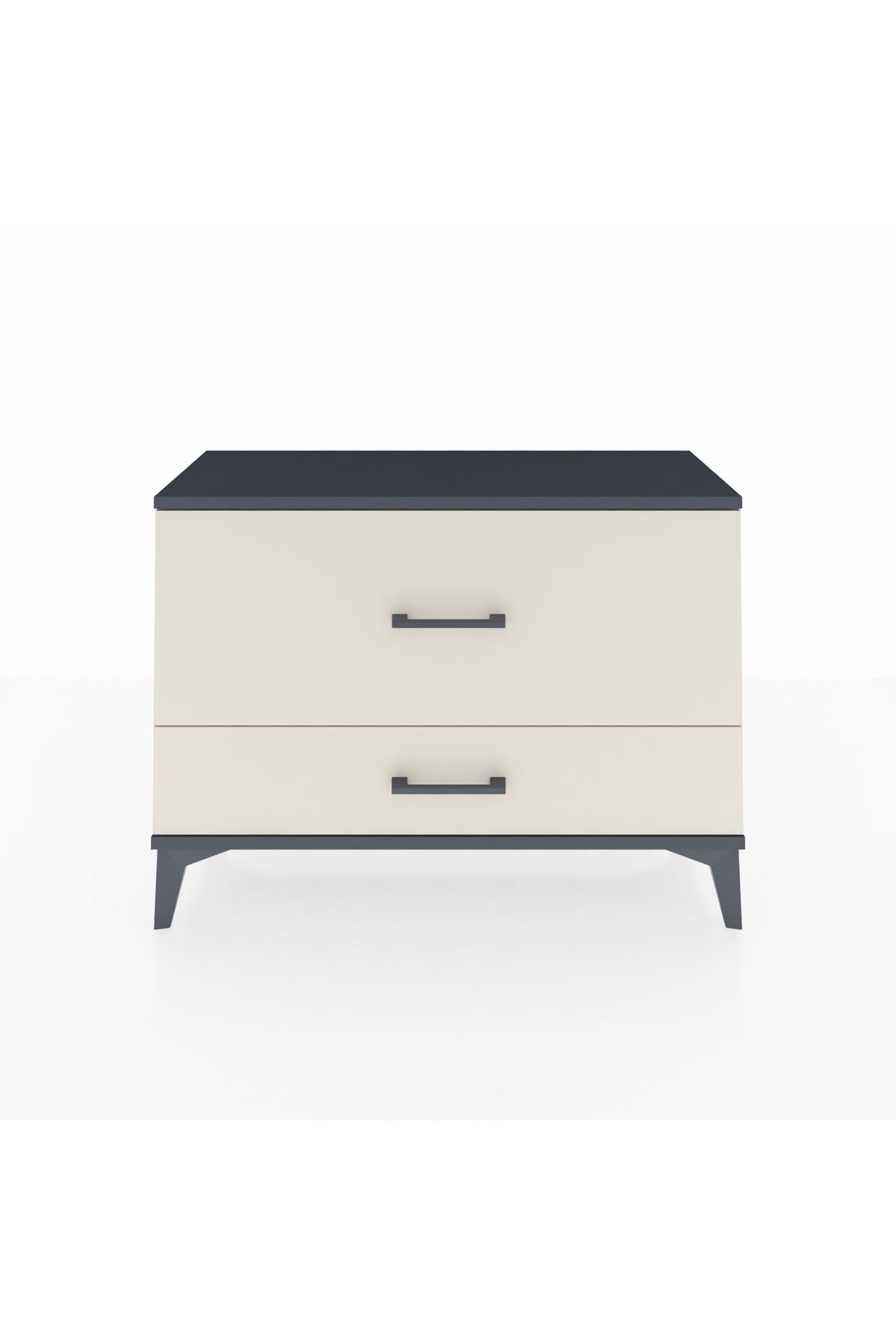 Arges Şifonyer 2 Çekmeceli 88x30x64 Antrasit-Aytaşı