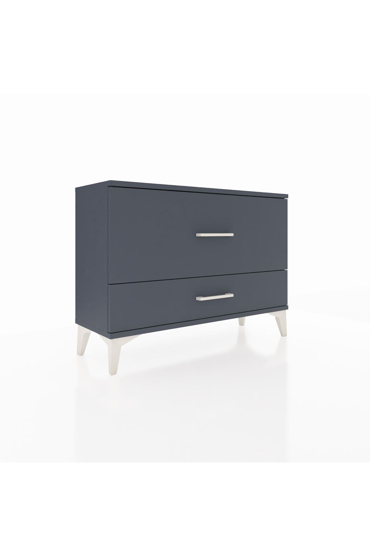 Arges Şifonyer 2 Çekmeceli 88x30x64 Antrasit-Antrasit