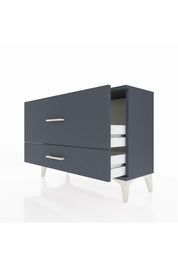 Arges Şifonyer 2 Çekmeceli 88x30x64 Antrasit-Antrasit