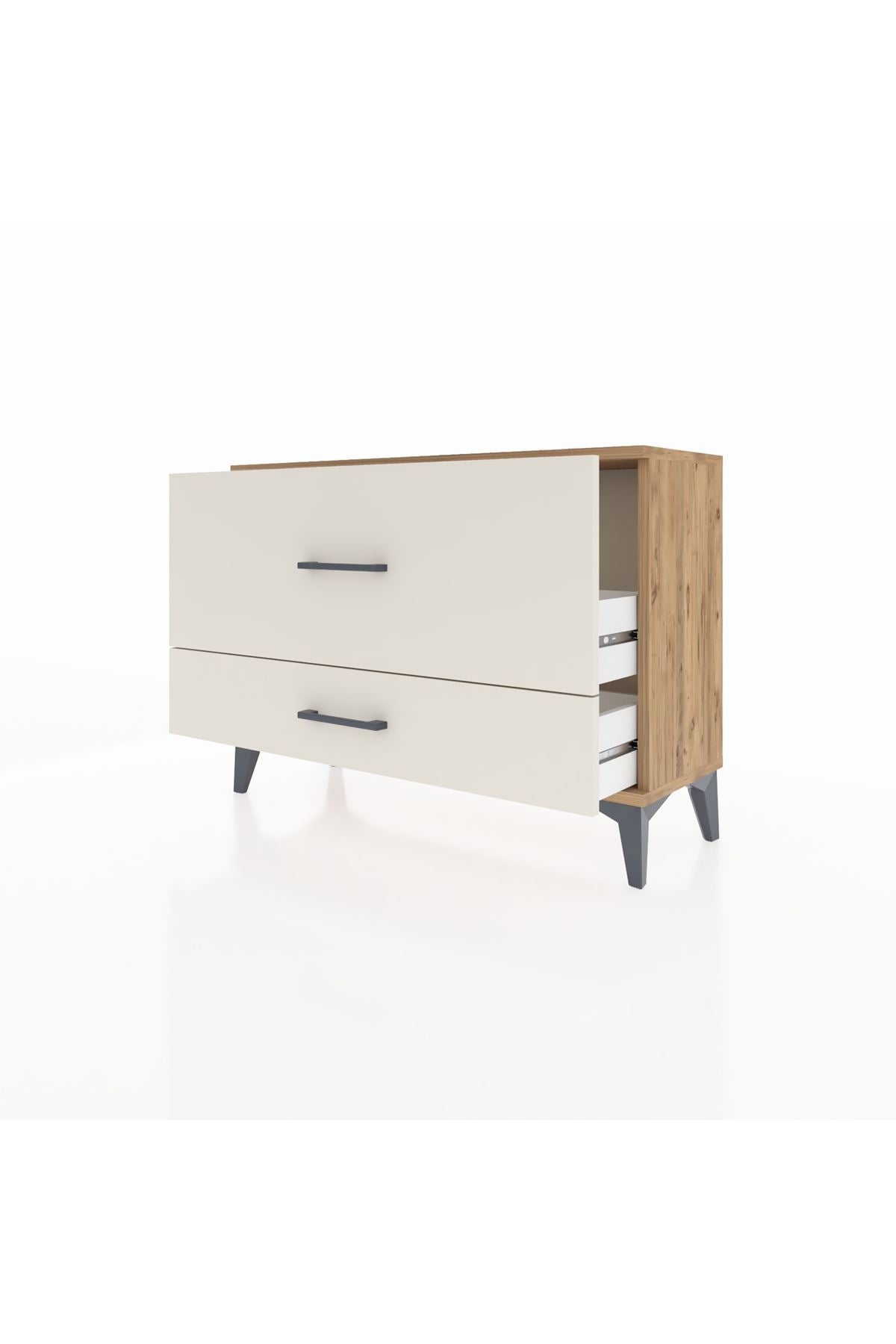 Arges Şifonyer 2 Çekmeceli 88x30x64 Çam-Aytaşı