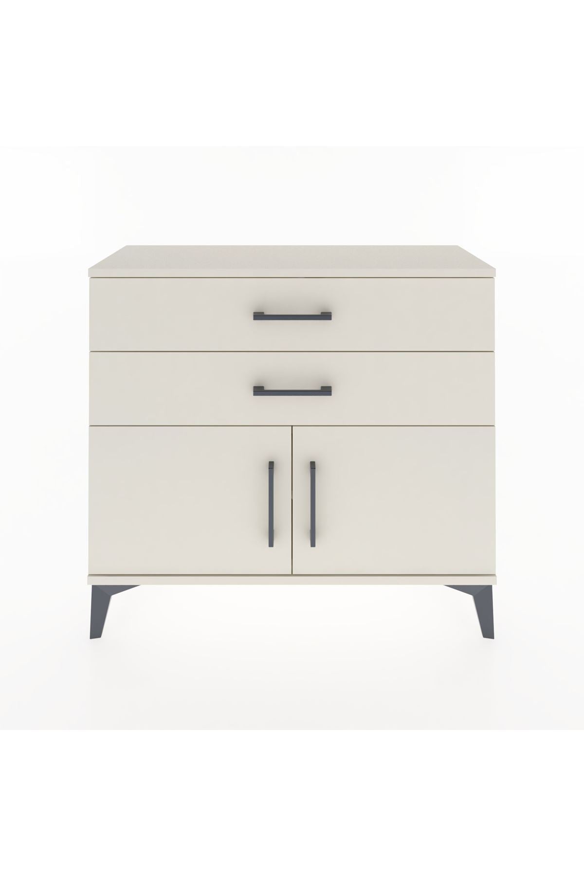 Arges Şifonyer Tek Raflı 2 Çekmeceli 2 Kapaklı 88x30x80 Aytaşı-Aytaşı