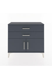 Arges Şifonyer Tek Raflı 2 Çekmeceli 2 Kapaklı 88x30x80 Antrasit-Antrasit