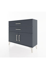 Arges Şifonyer Tek Raflı 2 Çekmeceli 2 Kapaklı 88x30x80 Antrasit-Antrasit