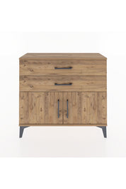Arges Şifonyer Tek Raflı 2 Çekmeceli 2 Kapaklı 88x30x80 Çam-Çam