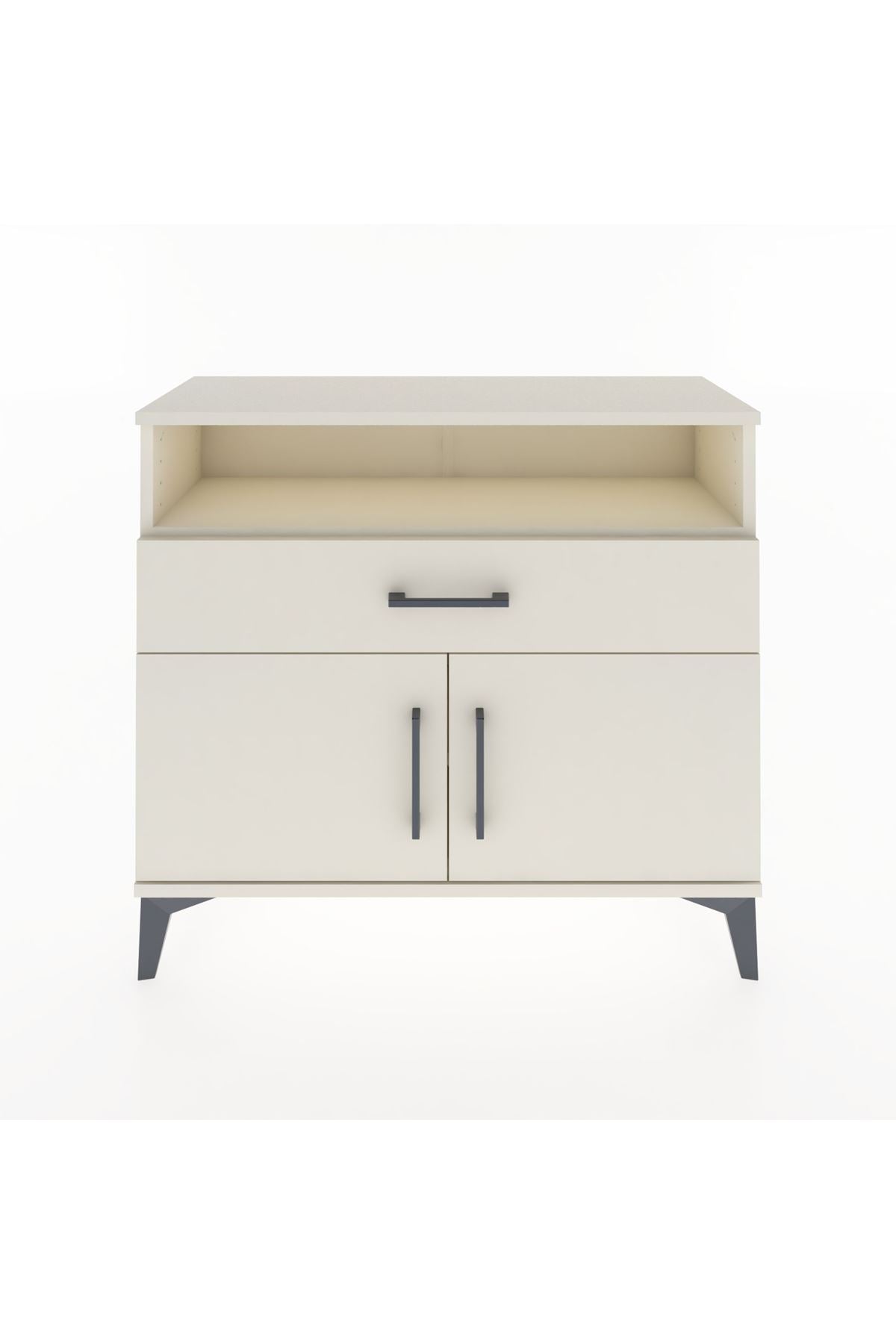 Arges Şifonyer 2 Raflı Tek Çekmeceli 2 Kapaklı 88x30x80 Aytaşı-Aytaşı