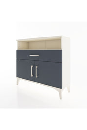 Arges Şifonyer 2 Raflı Tek Çekmeceli 2 Kapaklı 88x30x80 Aytaşı-Antrasit