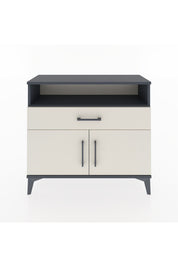 Arges Şifonyer 2 Raflı Tek Çekmeceli 2 Kapaklı 88x30x80 Antrasit-Aytaşı