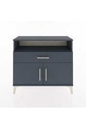 Arges Şifonyer 2 Raflı Tek Çekmeceli 2 Kapaklı 88x30x80 Antrasit-Antrasit