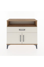 Arges Şifonyer 2 Raflı Tek Çekmeceli 2 Kapaklı 88x30x80 Çam-Aytaşı