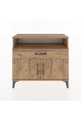 Arges Şifonyer 2 Raflı Tek Çekmeceli 2 Kapaklı 88x30x80
