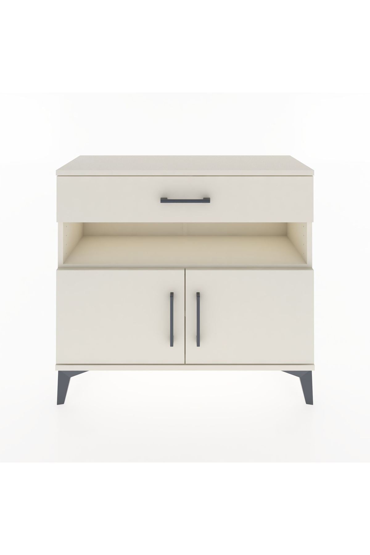 Arges Şifonyer 2 Raflı Tek Çekmeceli 2 Kapaklı 88x30x80 Aytaşı-Aytaşı