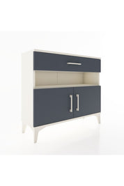 Arges Şifonyer 2 Raflı Tek Çekmeceli 2 Kapaklı 88x30x80 Aytaşı-Antrasit