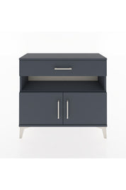 Arges Şifonyer 2 Raflı Tek Çekmeceli 2 Kapaklı 88x30x80 Antrasit-Antrasit