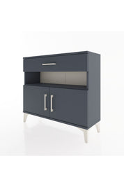 Arges Şifonyer 2 Raflı Tek Çekmeceli 2 Kapaklı 88x30x80 Antrasit-Antrasit