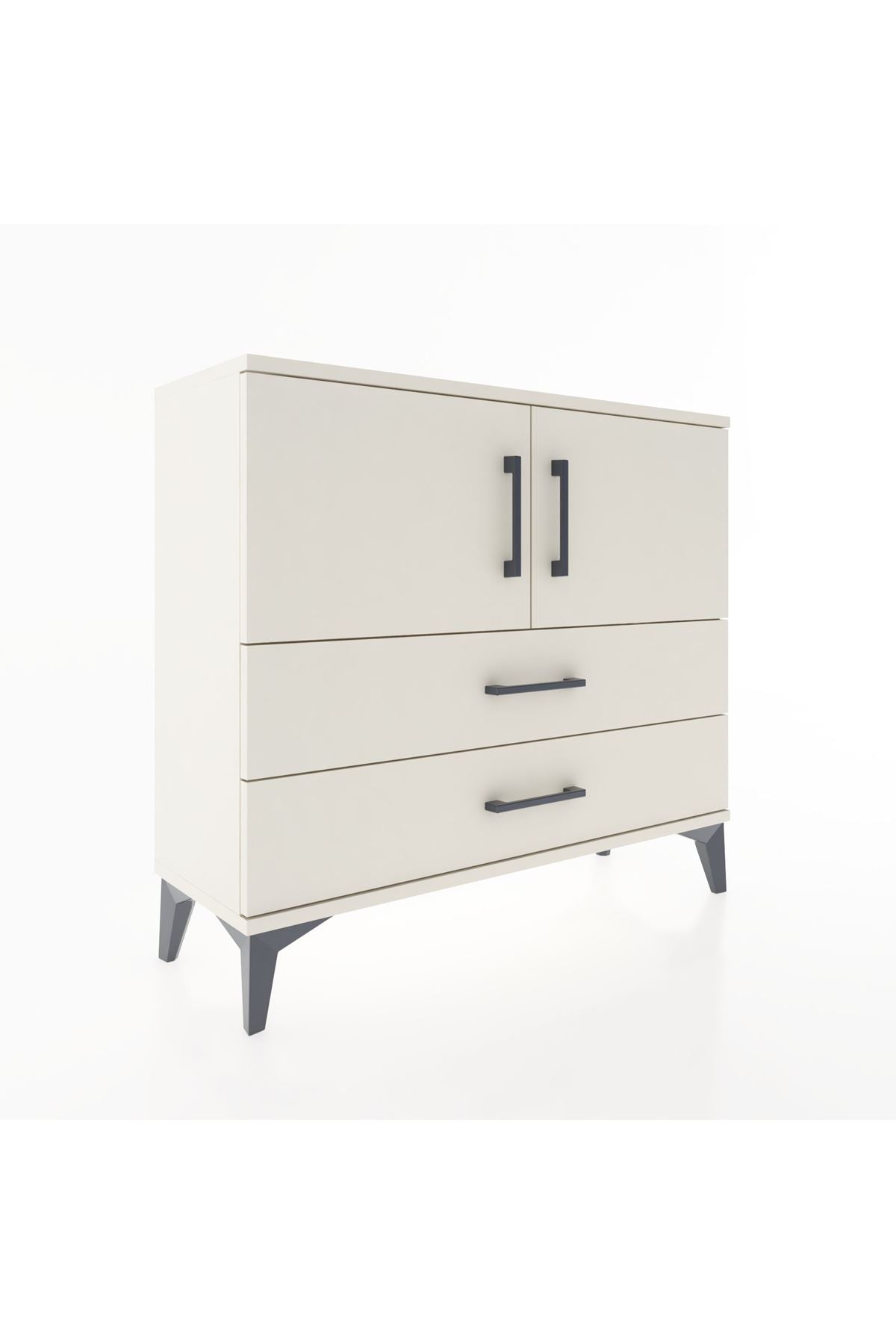 Arges Şifonyer 2 Raflı 2 Çekmeceli 2 Kapaklı 88x30x80 Aytaşı-Aytaşı