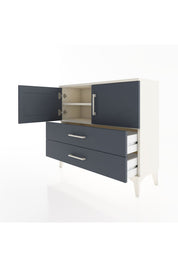 Arges Şifonyer 2 Raflı 2 Çekmeceli 2 Kapaklı 88x30x80 Aytaşı-Antrasit