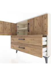 Arges Şifonyer 2 Raflı 2 Çekmeceli 2 Kapaklı 88x30x80 Aytaşı-Çam