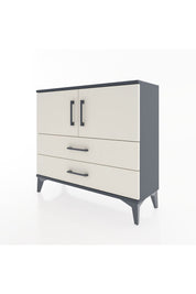 Arges Şifonyer 2 Raflı 2 Çekmeceli 2 Kapaklı 88x30x80 Antrasit-Aytaşı