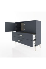 Arges Şifonyer 2 Raflı 2 Çekmeceli 2 Kapaklı 88x30x80 Antrasit-Antrasit