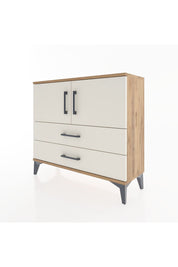 Arges Şifonyer 2 Raflı 2 Çekmeceli 2 Kapaklı 88x30x80 Çam-Aytaşı