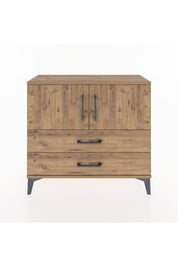 Arges Şifonyer 2 Raflı 2 Çekmeceli 2 Kapaklı 88x30x80 Çam-Çam