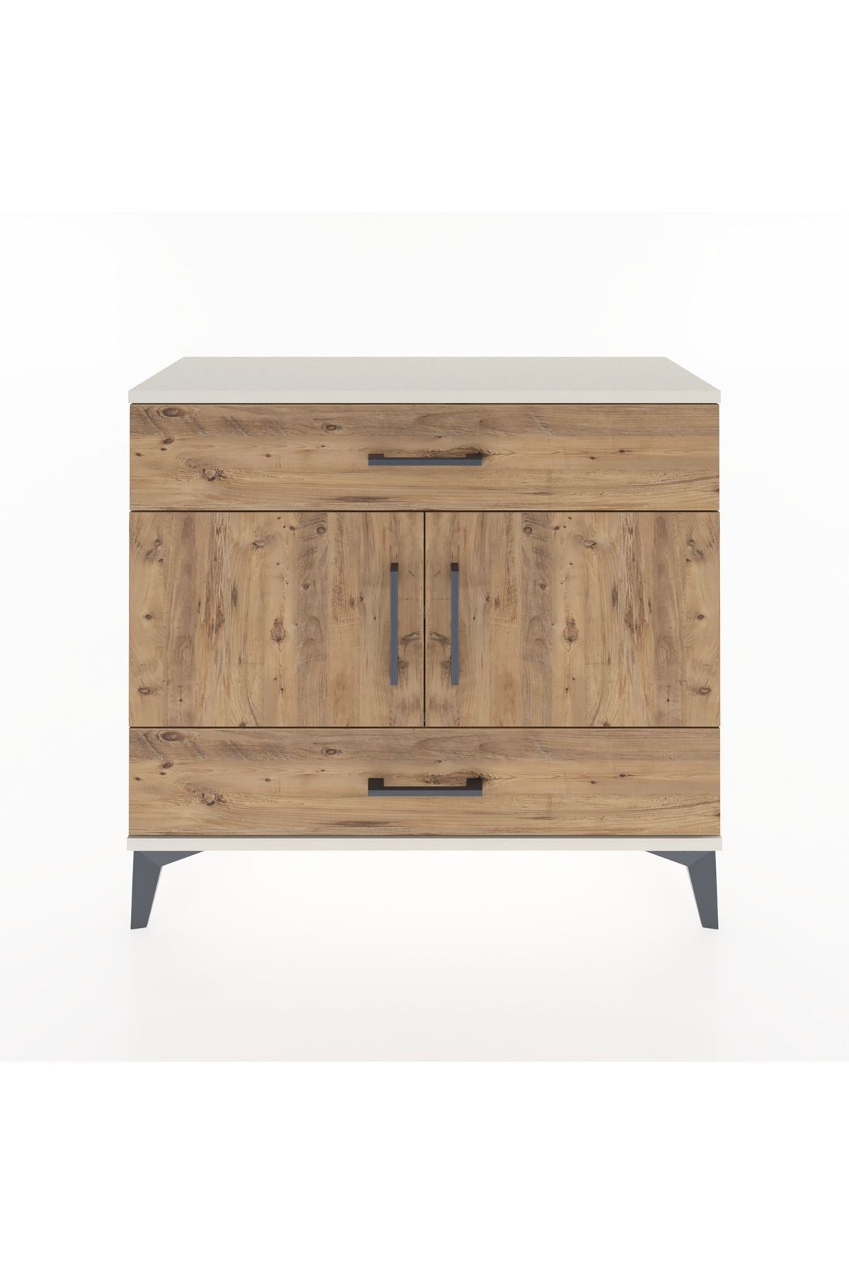 Arges Şifonyer 2 Raflı 2 Çekmeceli 2 Kapaklı 88x30x80 Aytaşı-Çam